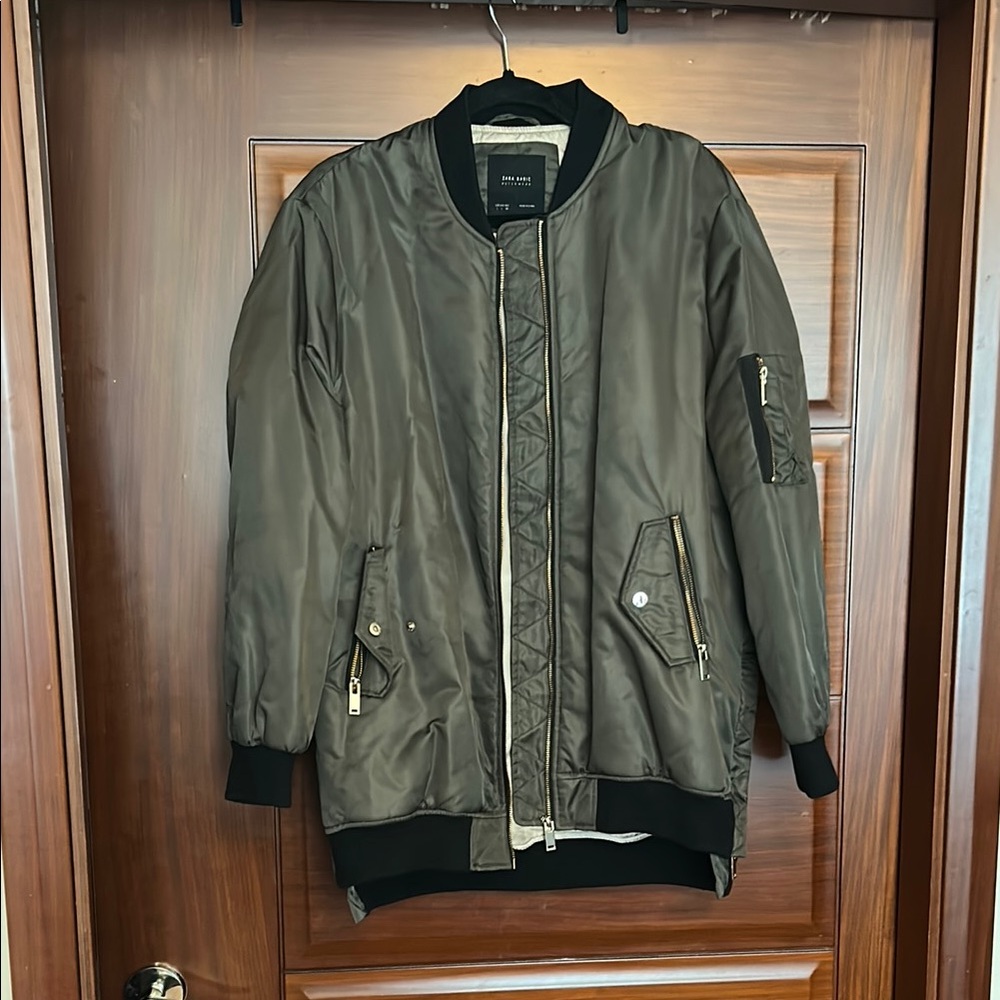 Zara Oversized Bomber Jacket